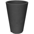 Pflanzentopf Capri in Anthrazit - Anthrazit, MODERN, Kunststoff (35/55cm) - MÖMAX modern living
