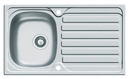 Spüle Derbly, Typ:1226601 Edelstahl - Edelstahlfarben, MODERN, Metall (79/50cm)