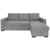 Kutna Garnitura Turin - svijetlo siva/crna, Design, drvni materijal/drvo (239/87/160cm) - Modern Living
