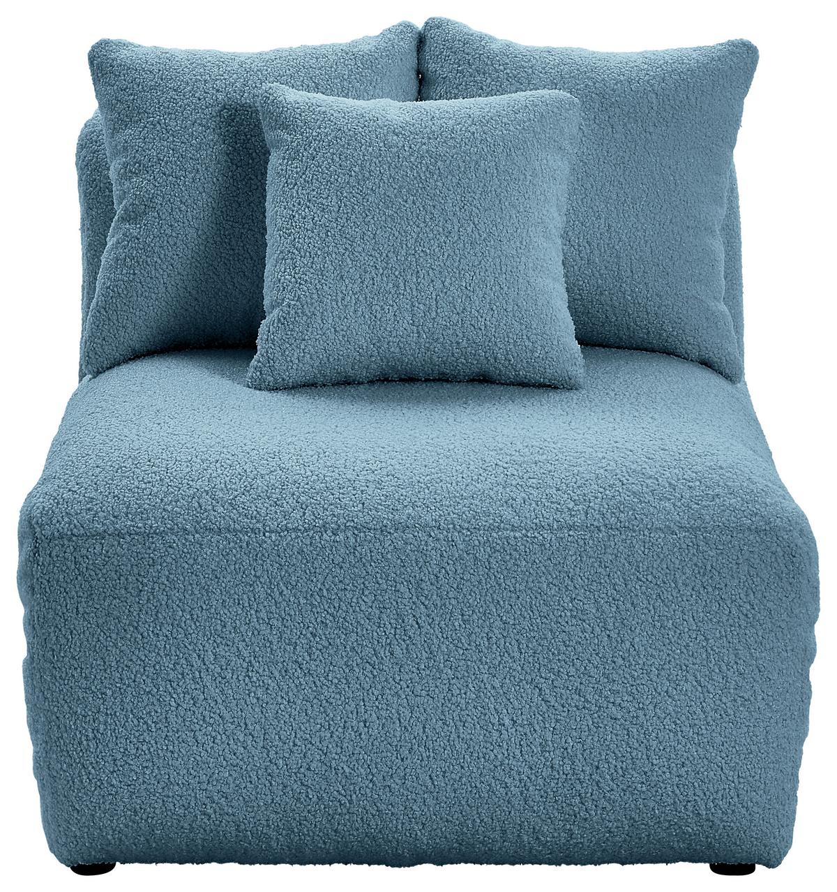 Modul Sofaelement Bloom Blau - Blau, Trend, Textil (85/70/122cm) - Livetastic
