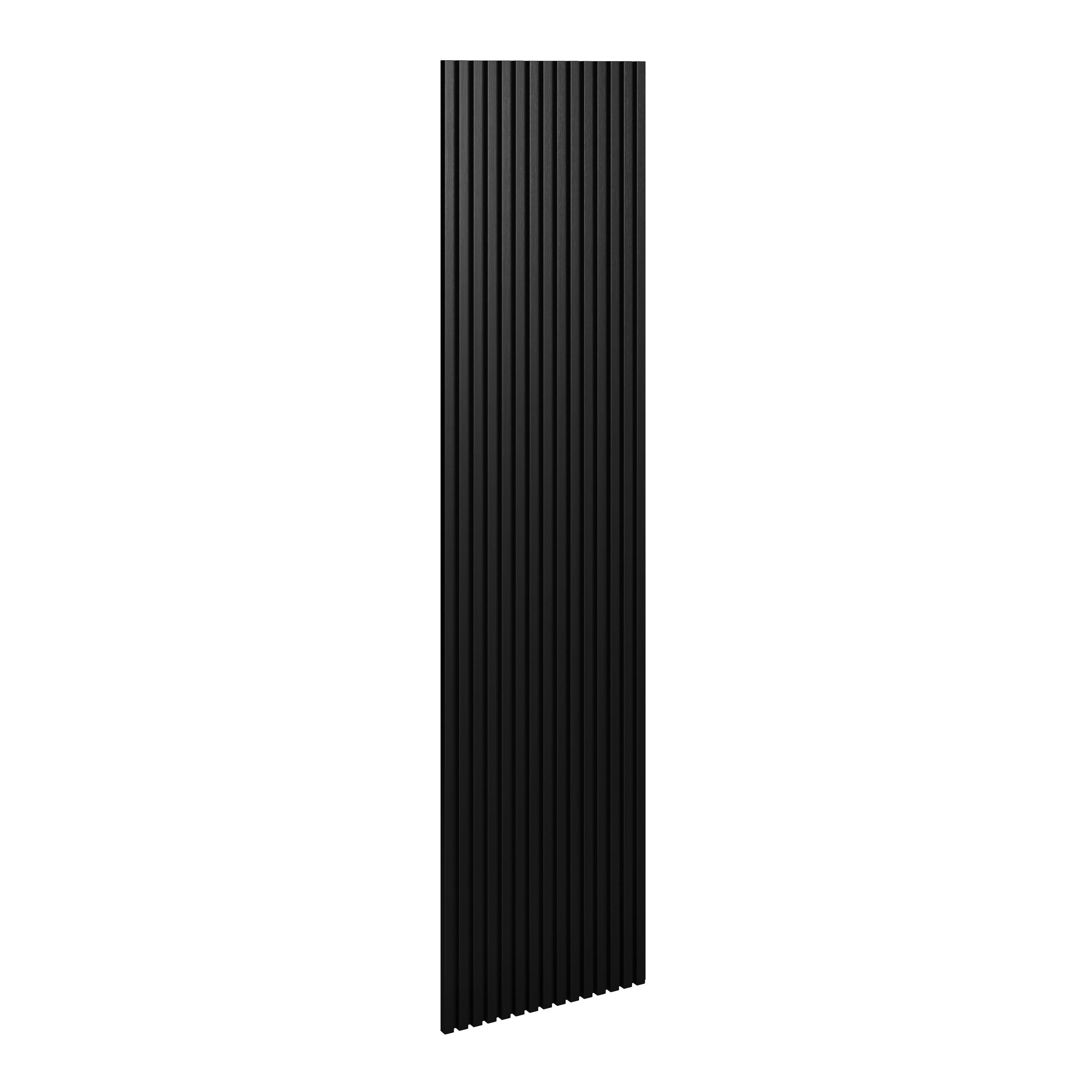 Akustikpaneel Rico Schwarz - Schwarz, MODERN, Holzwerkstoff/Kunststoff (60/2,1/240cm)