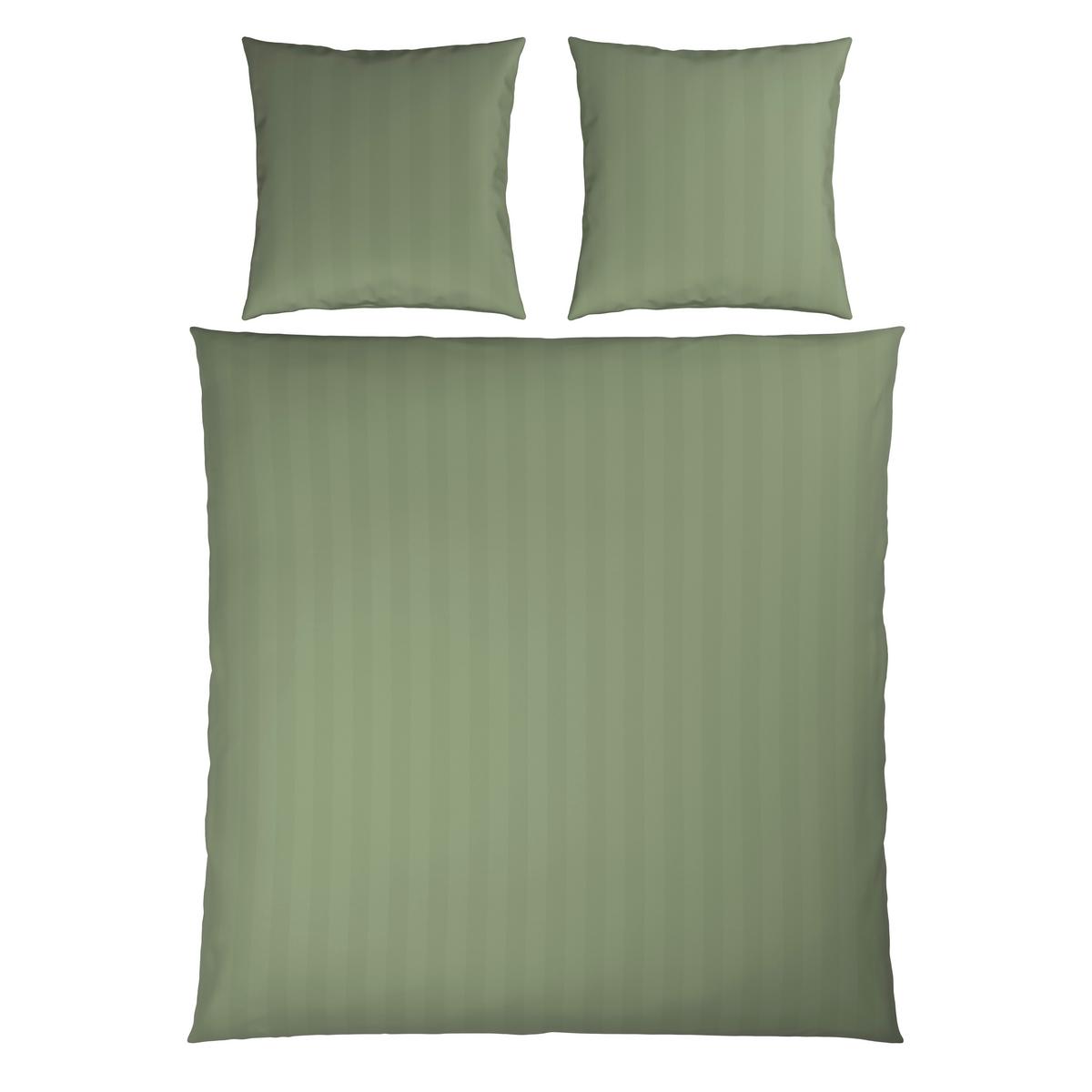 Bettwäsche Xenia Streif XXL Hellgrün ca. 200x200cm - Hellgrün, MODERN, Textil (200/200cm) - Premium Living