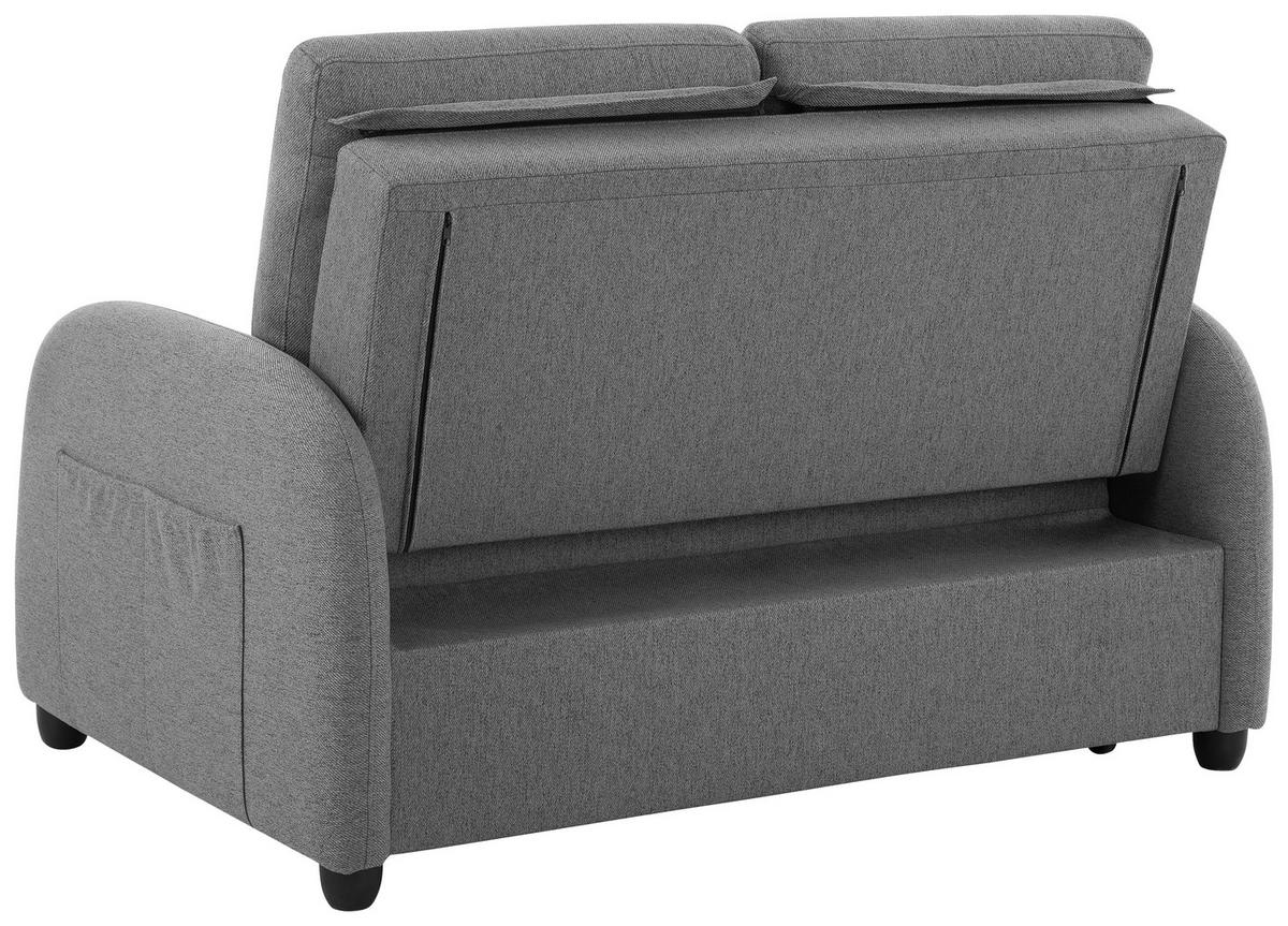 Zofa S Posteljno Funkcijo Cosmo, Siva - temno siva/črna, Design, umetna masa/tekstil (140/94/95cm) - Livetastic