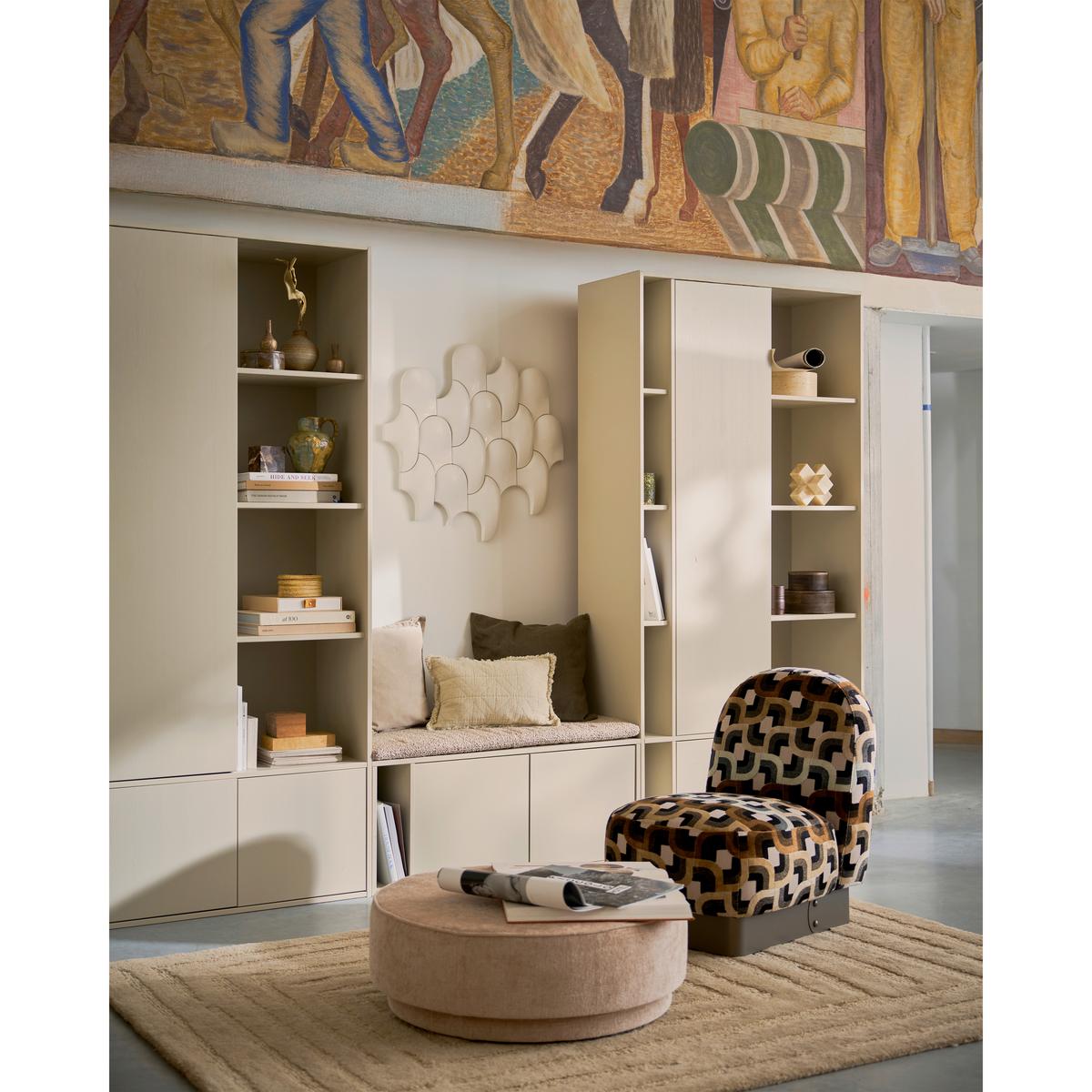 Lowboard Settle Down Grau - Grau, Design, Holz (108/50/44cm) - Livetastic