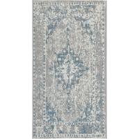 Webteppich YORK in Türkis ca. 60/110cm - Türkis, LIFESTYLE, Textil (60/110cm) - Modern Living