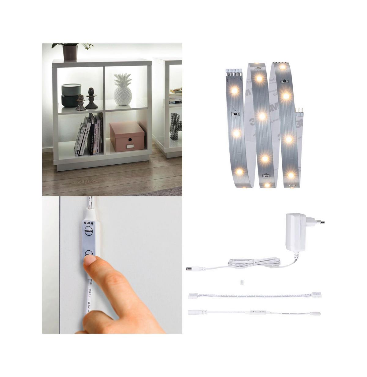 LED-Strip MaxLED 250 Comfort Set max. 4 Watt - Silberfarben, Basics, Kunststoff (100cm) - Paulmann