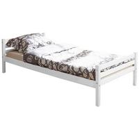 Bett "Nadine", aus Kiefer, weiß - Weiß, KONVENTIONELL, Holz (90/200cm) - MID.YOU