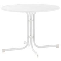 GARTENTISCH 213395 - Weiß, MODERN, Holzwerkstoff/Metall (100/72cm) - Sieger