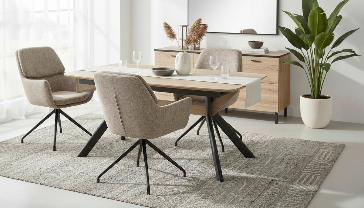 Raztegljiva Miza Riga, Naravna Barva, Črna, 160-200x95 - črna/naravne barve, Moderno, kovina/leseni material (160-200/95/76cm) - Livetastic