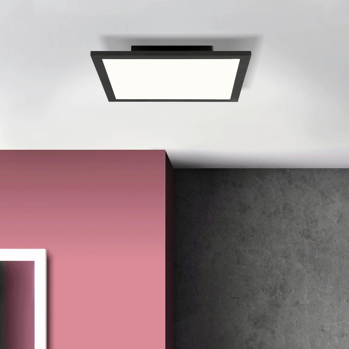 PANEL LED G90355A26 BUFFI LED / DE - czarny, Design, tworzywo sztuczne/metal (29,5/5/29,5cm) - Brilliant
