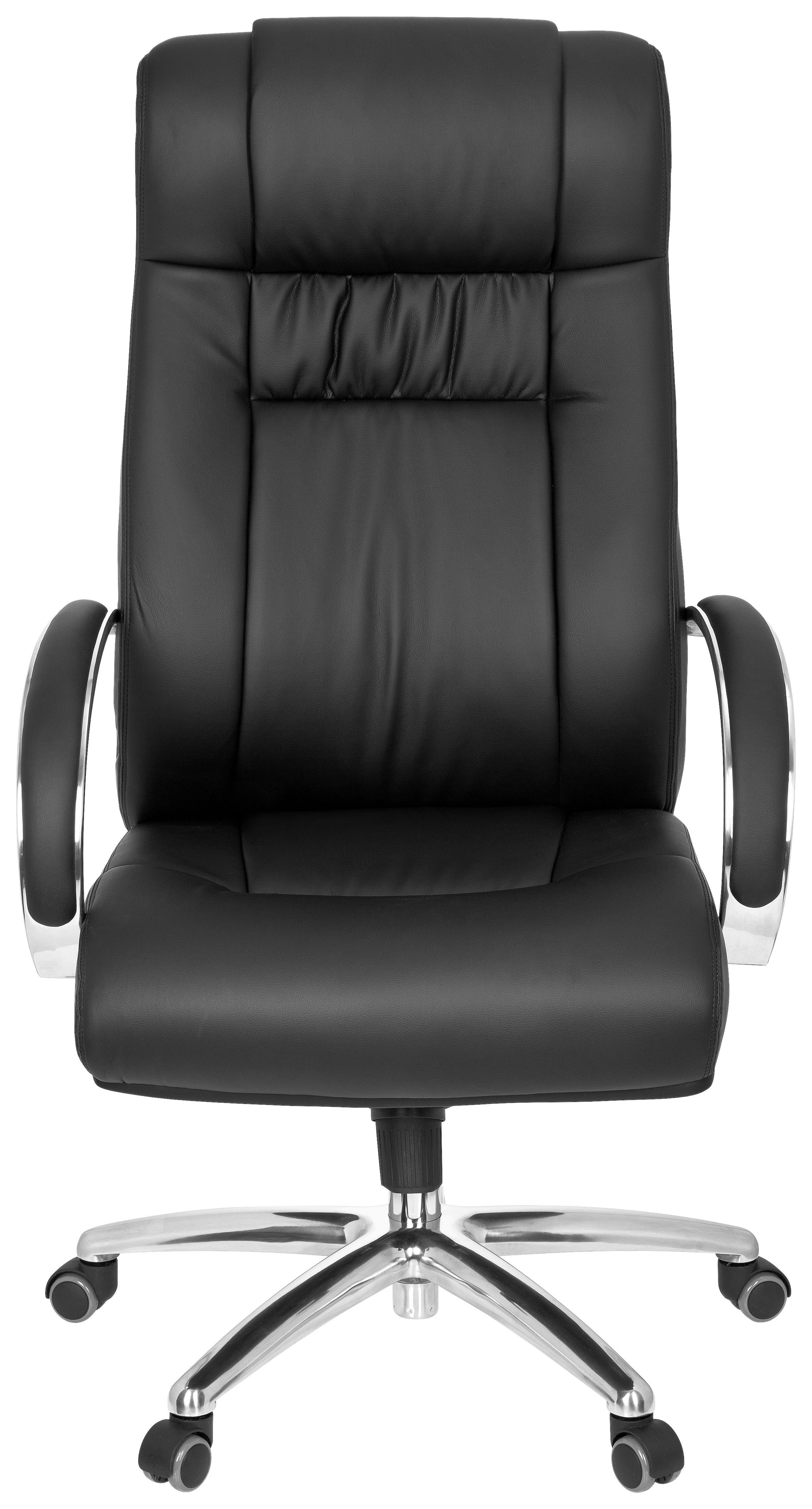 Pisarniški Stol Xxl G 600, Črna - srebrne barve/črna, Basics, kovina/umetna masa (60/131/49cm) - MID.YOU