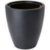 Pflanztopf in Anthrazit Ø ca. 27cm - Anthrazit, Konventionell, Kunststoff (29/32cm)