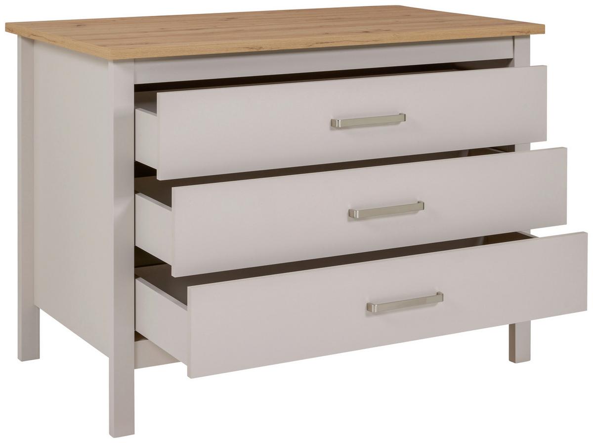 Kuhinjski Otok Sardegna - kašmir/srebrne boje, Romantično / ladanjski, drvni materijal/metal (124/91/75cm)