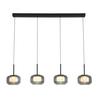 LED-HÄNGLAMPA KALTI - vit/svart, Modern, metall/glas (110/18/120cm) - Mömax