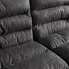 HOEKBANK KONA - Donkergrijs/Zwart, Modern, Hout/Textiel (135/89/180cm) - Bessagi Home