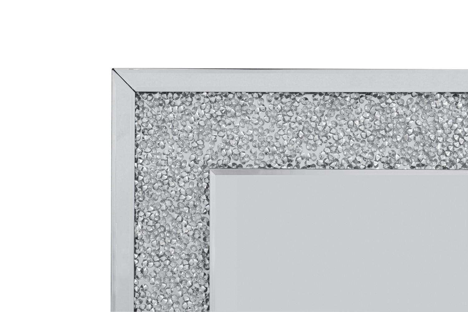 Fali Tükör Diamant - ezüst/átlátszó, Lifestyle, műanyag/faalapú anyag (80/120/2,2cm) - Mömax