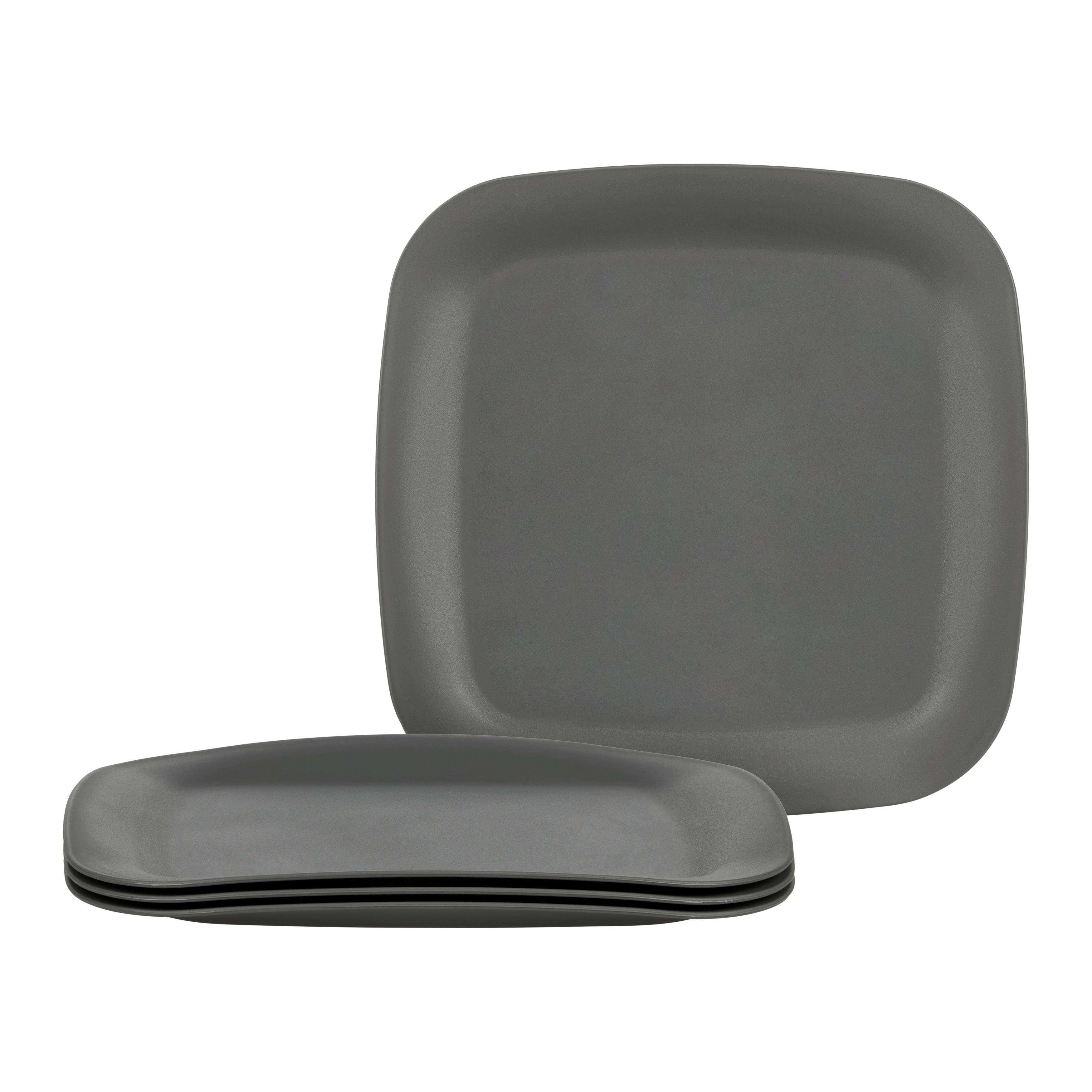 Tellerset BBQ in Grau 4-teilig - Grau, Konventionell, Kunststoff - Modern Living