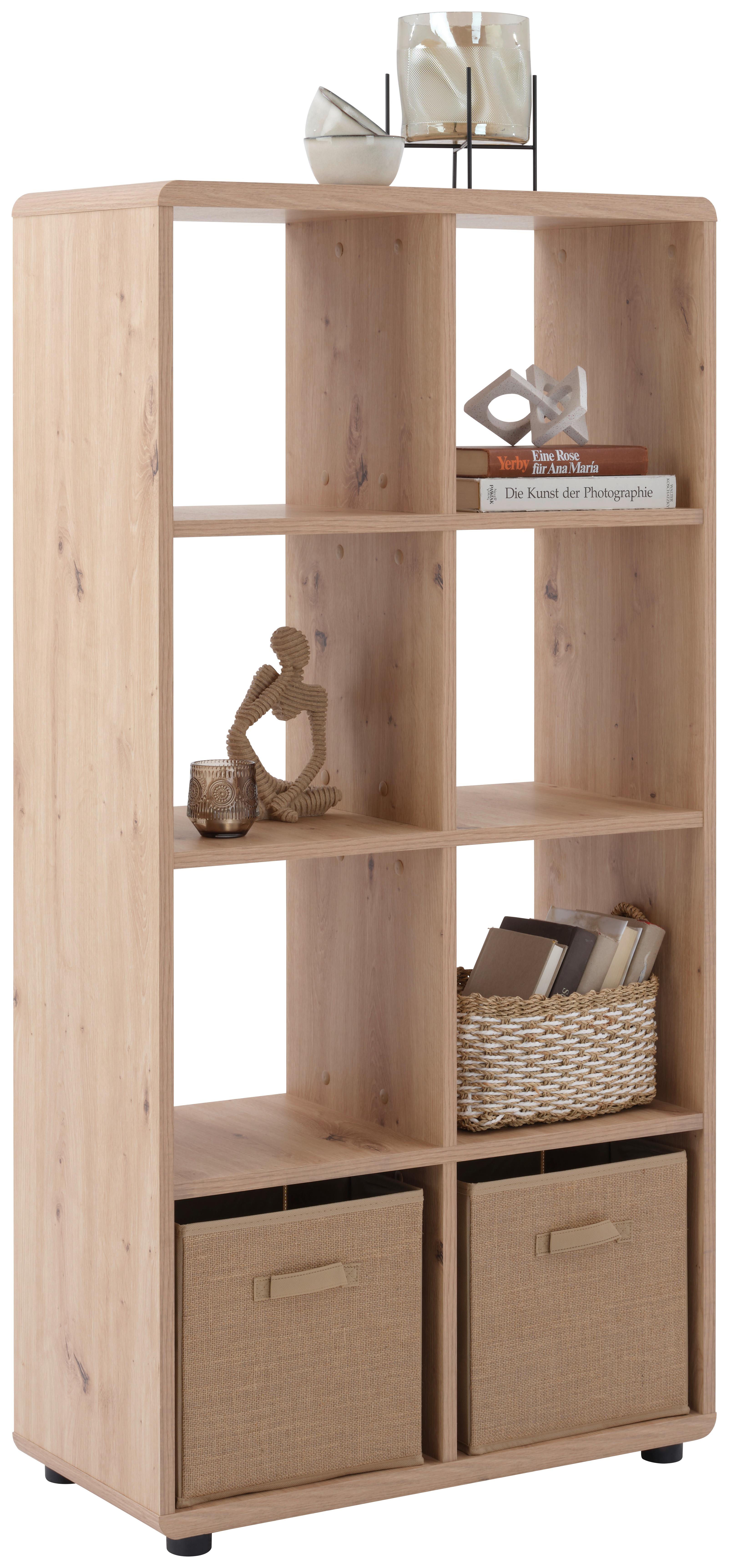 Etajeră Fontana Plus - stejar Artisan, Modern, material pe bază de lemn (73,2/145/35cm) - Modern Living