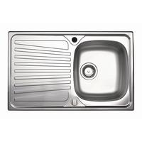 Spüle Montigo 45, aus Edelstahl - Edelstahlfarben, MODERN, Metall (79/50cm) - HKT
