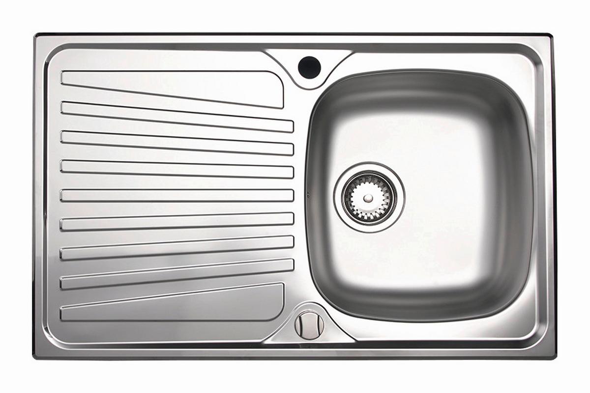 Spüle Montigo 45, aus Edelstahl - Edelstahlfarben, MODERN, Metall (79/50cm) - HKT