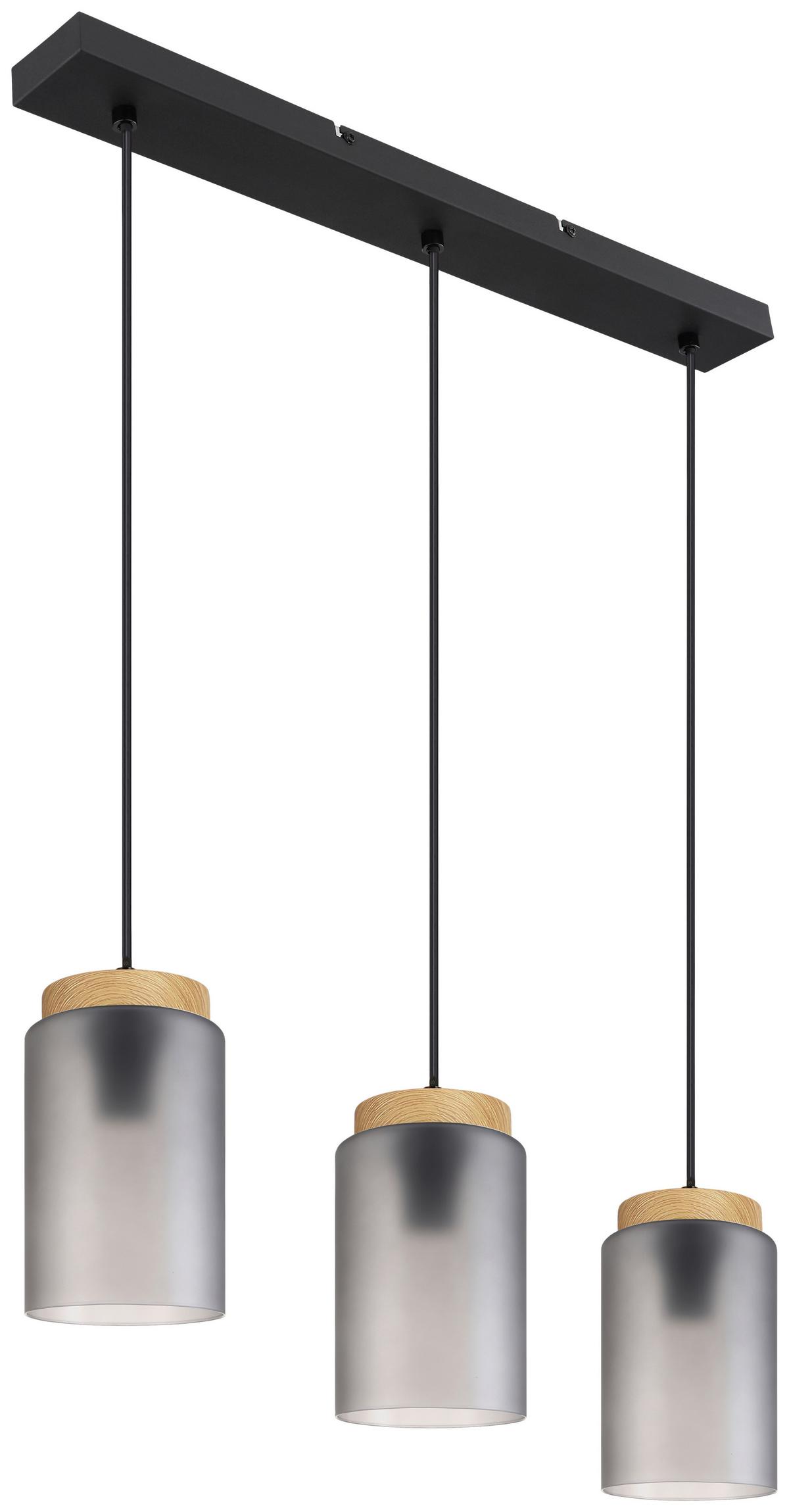 LAMPA WISZĄCA MAJA - czarny/szary, Trend, metal/szkło (67/12/120cm) - Novel