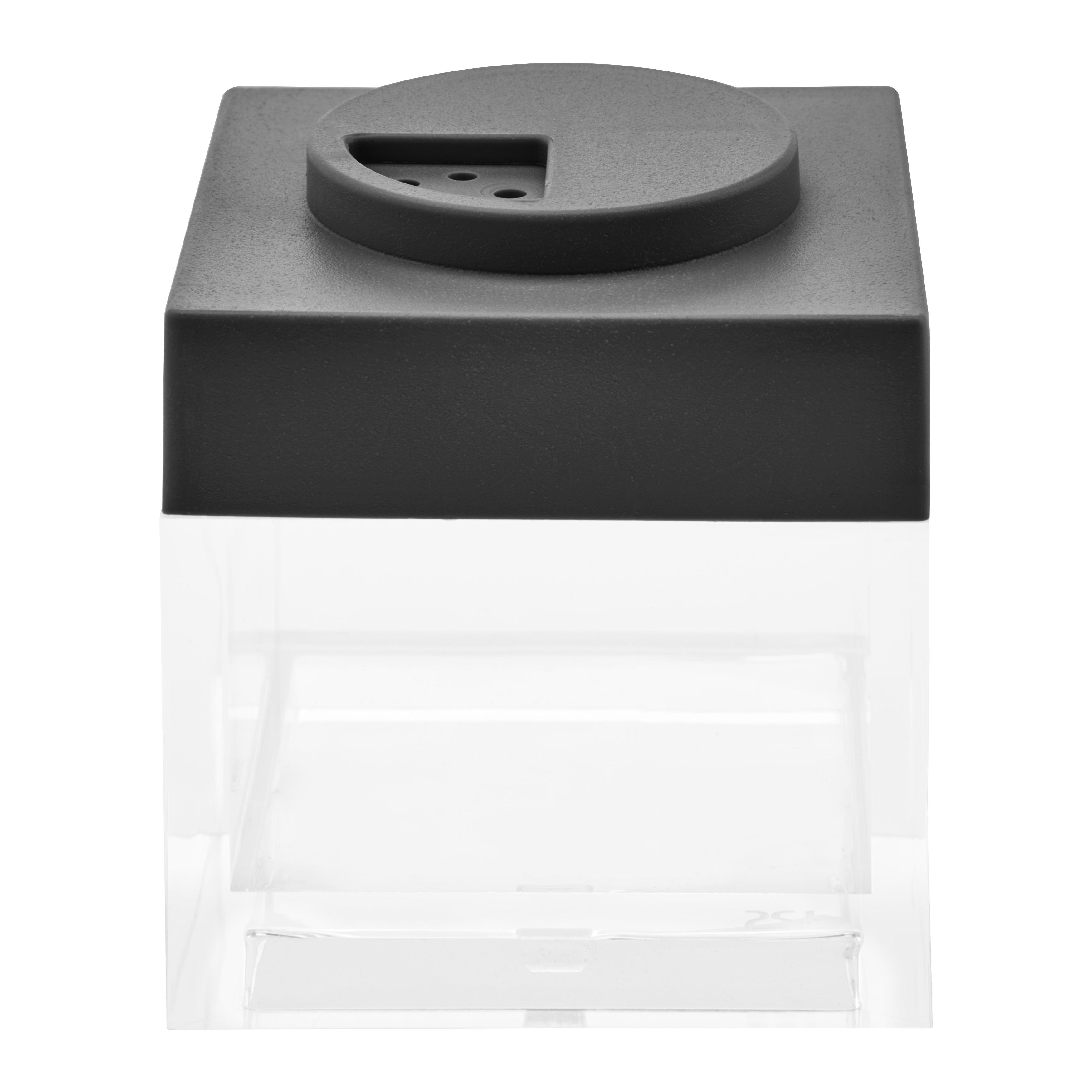 Vorratsdose Adorno in Transparent/Schwarz ca.100ml - Transparent/Schwarz, Kunststoff (5/5/5,5cm)