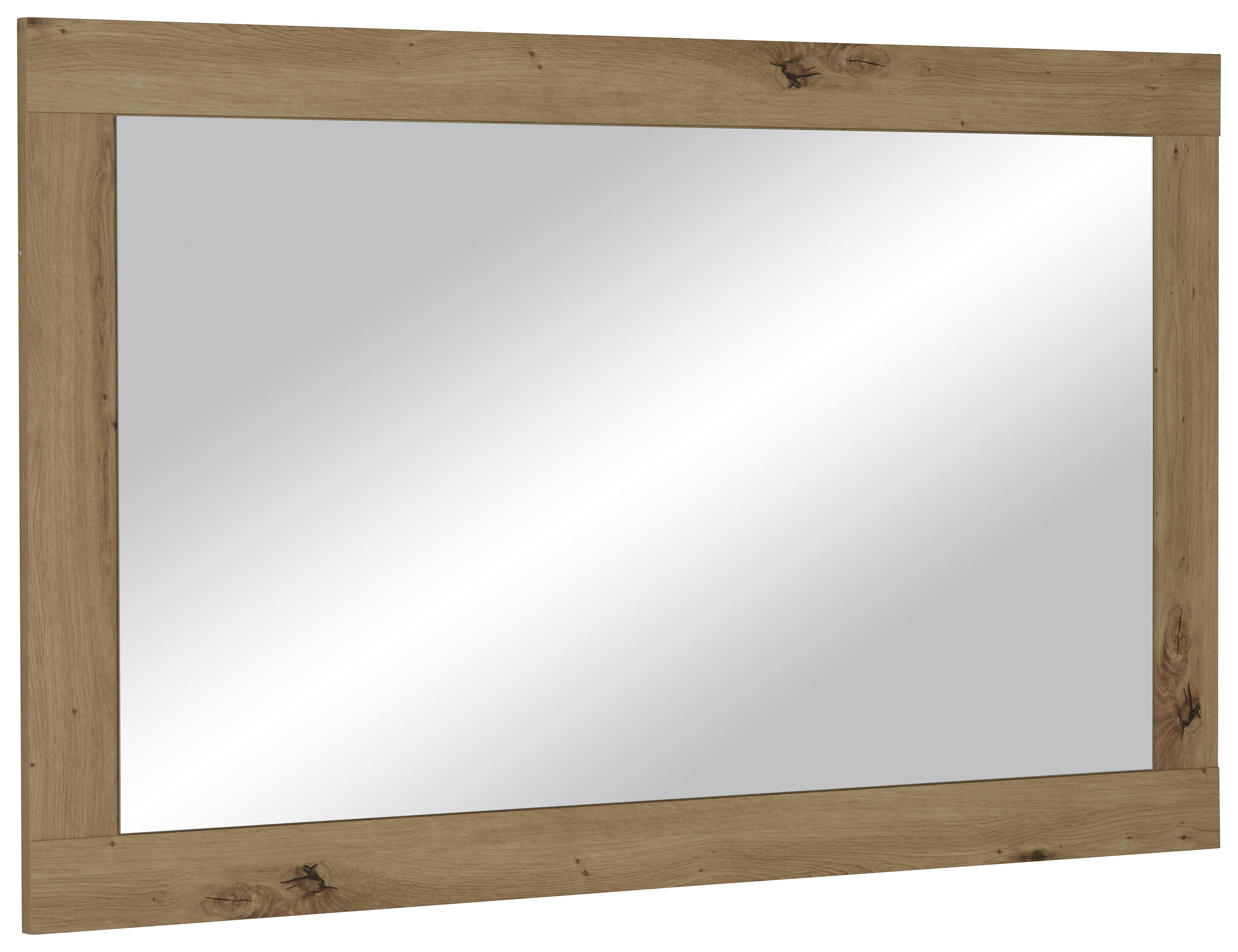 Stensko Ogledalo Malta -Exklusiv- - hrast, Moderno, leseni material (110/68/2cm) - Modern Living