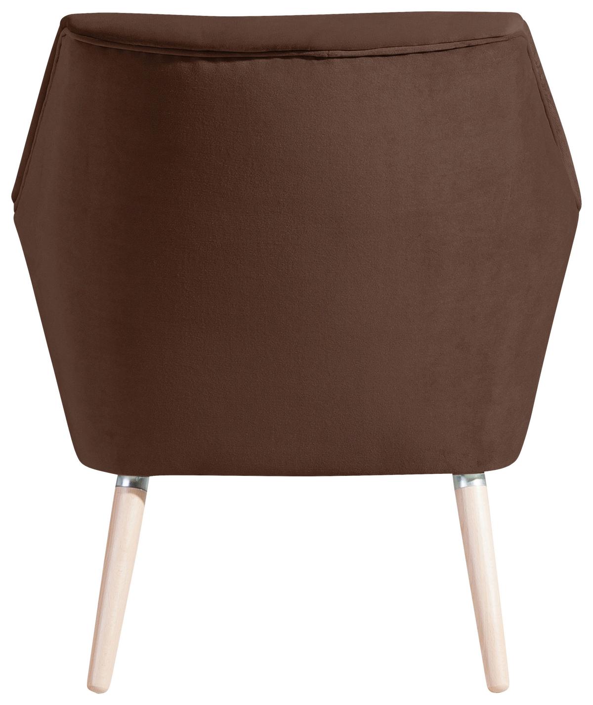 SESSEL ALEGRO - Buchefarben/Braun, Design, Holz/Textil (67/81/71cm) - Max Winzer