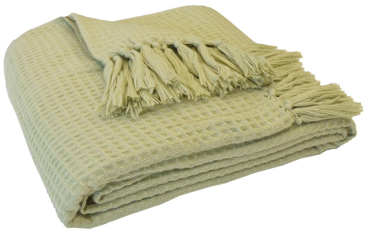 Pătură Susa - verde salvie, Modern, textil (140/180cm) - Modern Living