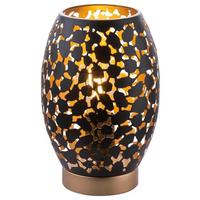 Tischleuchte Narri max. 40 Watt - Goldfarben/Schwarz, Basics, Metall (15/23cm) - Globo