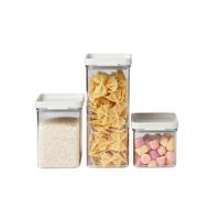 ZESTAW POJEMNIKÓW KUCHENNYCH 106400032500 MEPAL - biały/przejrzysty, Basics, tworzywo sztuczne (19/14,9/22cm) - Mepal