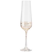Sektglas Elegance ca. 200ml - Klar/Goldfarben, MODERN, Glas (0,2l) - Bohemia