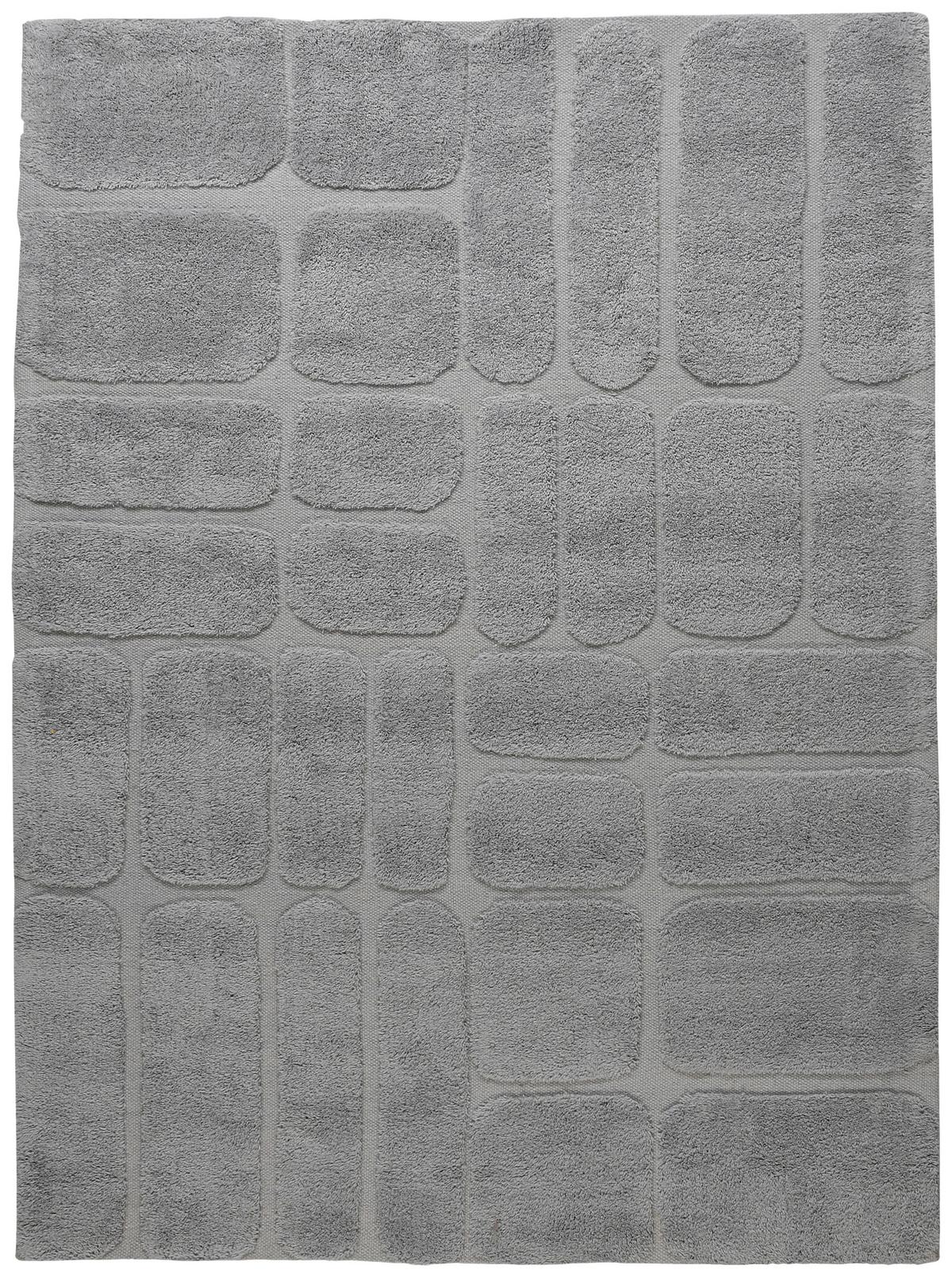 Wollteppich Bermudez Grau ca. 160x230cm - Grau, Basics, Textil (160/230cm)