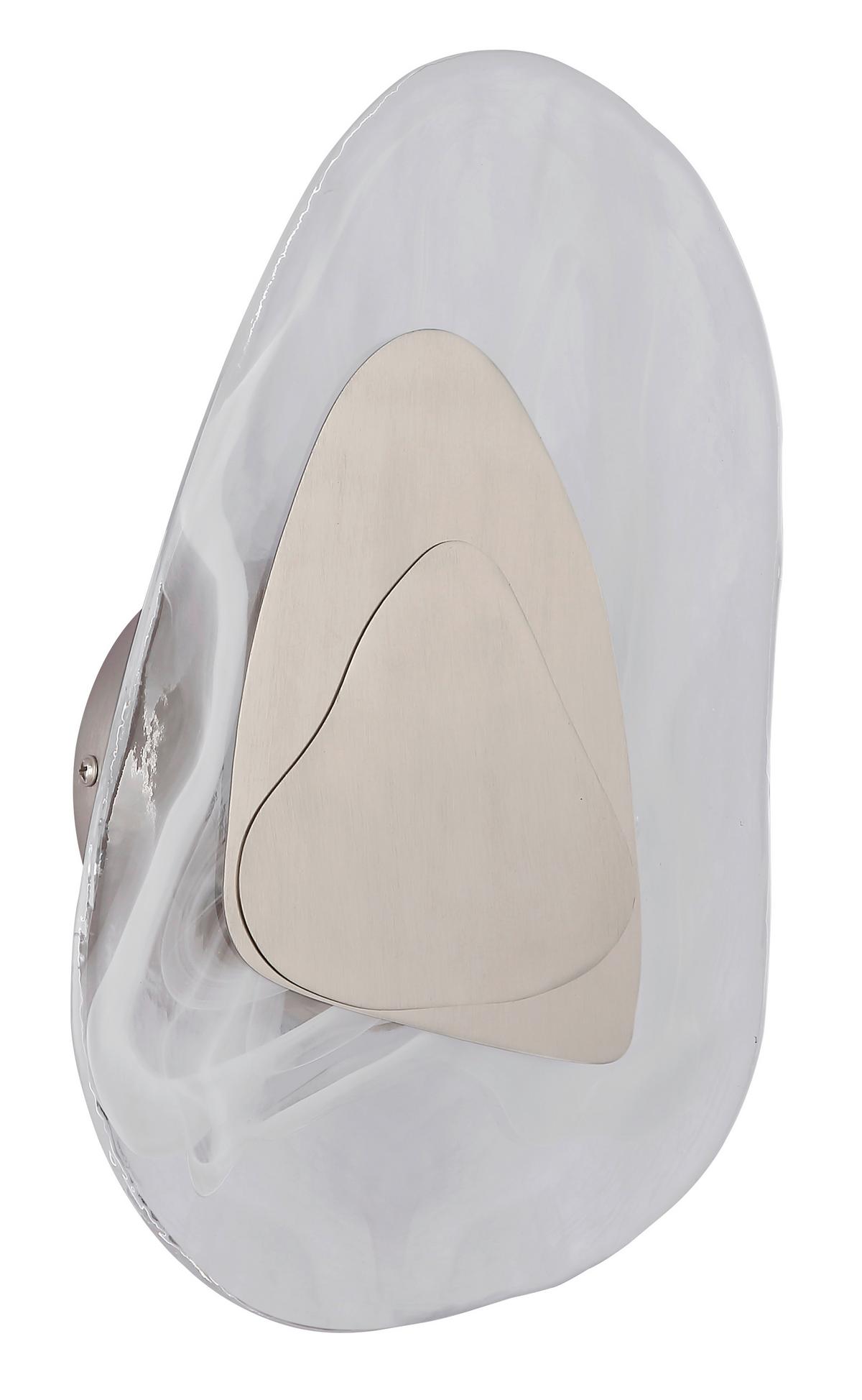 LED-WANDLEUCHTE 78411N DORSEY - Klar/Weiss, Design, Glas/Metall (20,3/31,5cm) - Globo