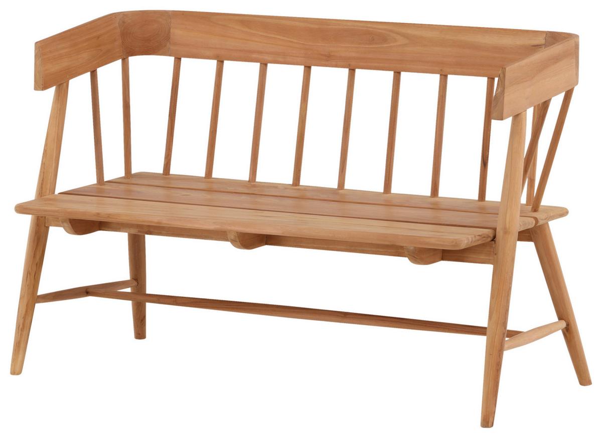 Gartenbank Split ca. 58x85x132 cm Teakholz - Teakfarben, KONVENTIONELL, Holz (58/85/132cm) - Gardenson