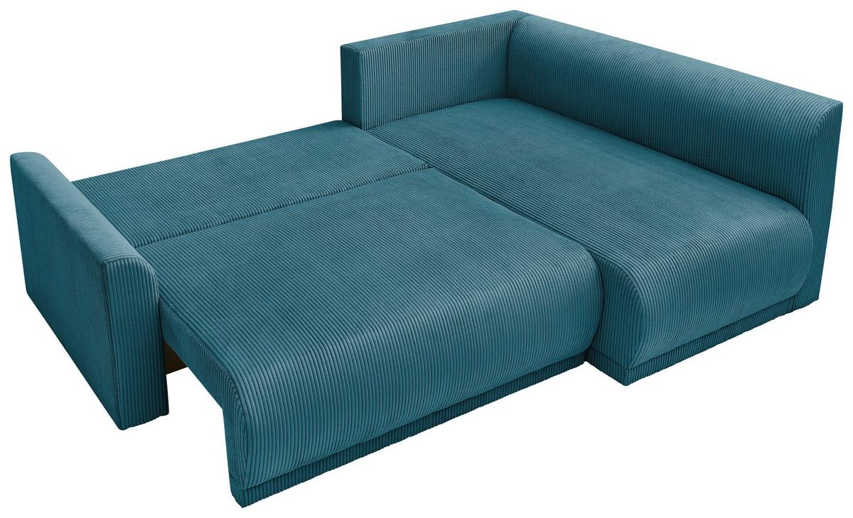 Coltar KIM - turcoaz, Modern, lemn/textil (233/160cm) - Modern Living