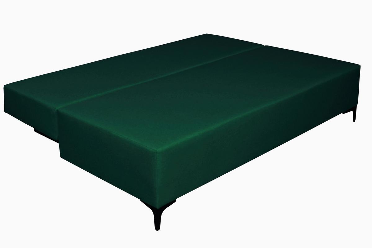 Canapea extensibila LONDON - verde închis, Modern, lemn/metal (198/90/101cm) - Modern Living