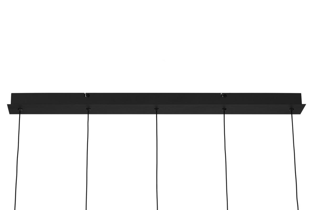 LAMPA WISZĄCA LED GLASGOW *DK* - przejrzysty/czarny, Design, metal/szkło (90/10/180cm) - Dieter Knoll