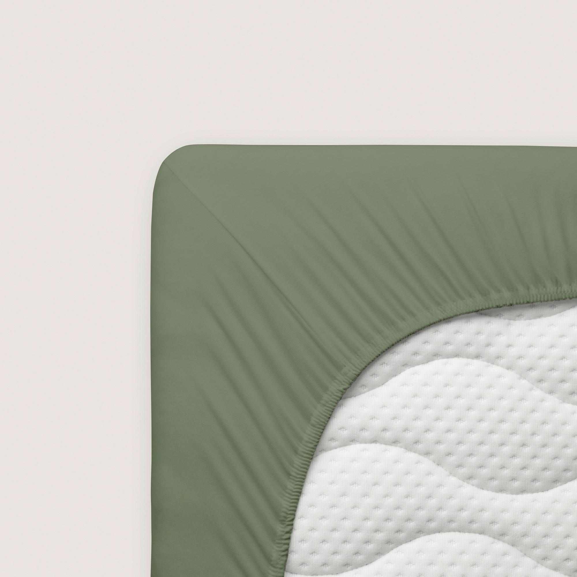 FIXLEINTUCH BASIC - Salbeigrün, Textil (100/200cm) - Modern Living