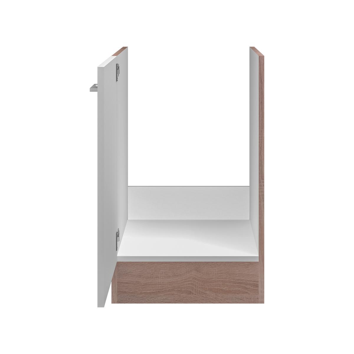 Kotna Kuhinja Z Aparati Samoa, Bela, Barva Hrasta - bela/barve aluminija, Moderno, umetna masa/leseni material (280/170cm) - FlexWell
