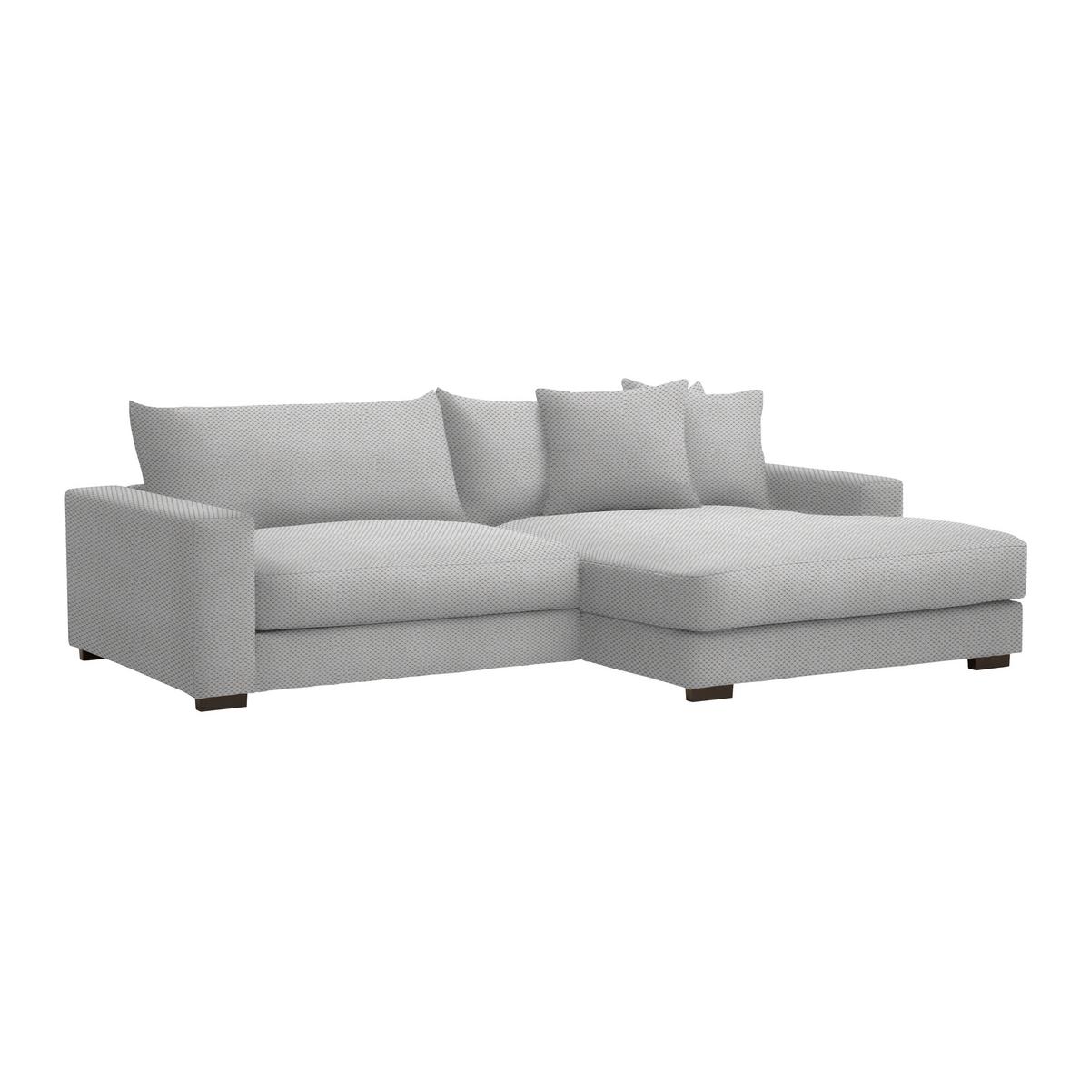 Ecksofa Pedro Hellgrau - Hellgrau, MODERN, Textil (265/83/180cm) - Mömax