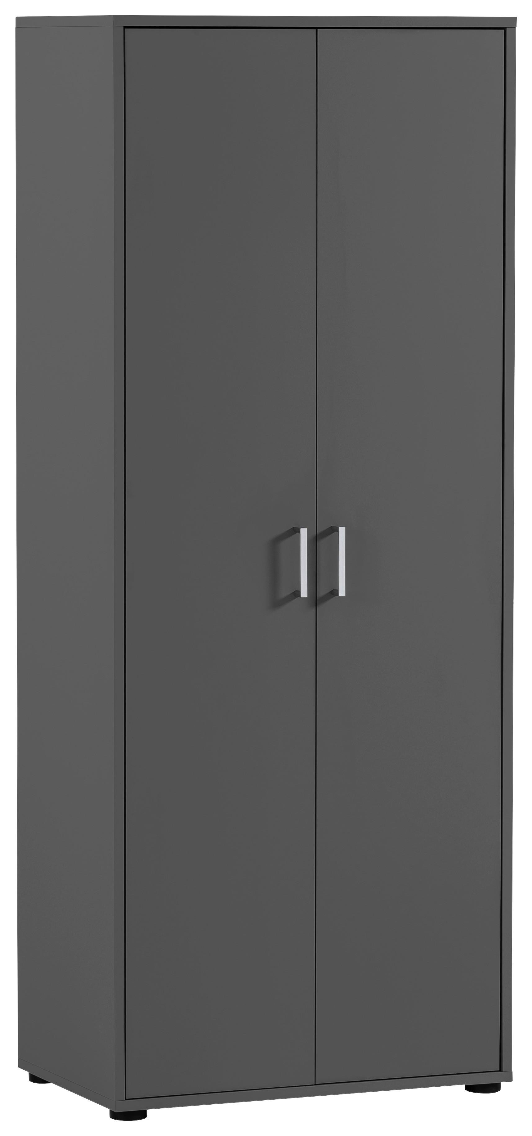 Aktenschrank Niels H650 Anthrazit - Anthrazit, MODERN, Holzwerkstoff (65,1/163,6/41cm) - MID.YOU
