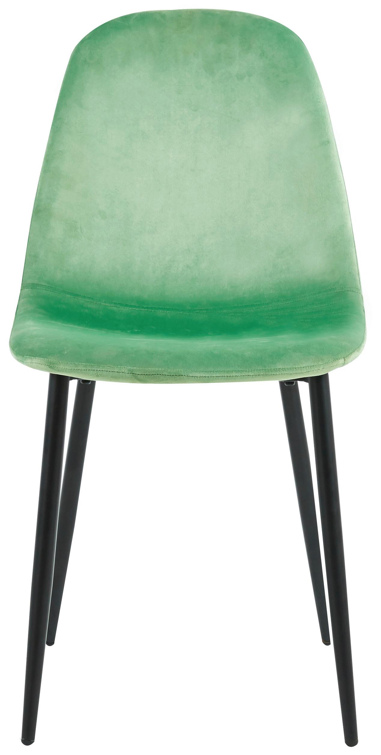STUHL FIOLO - Schwarz/Mintgrün, Design, Holzwerkstoff/Metall (41/83/44cm) - MID.YOU