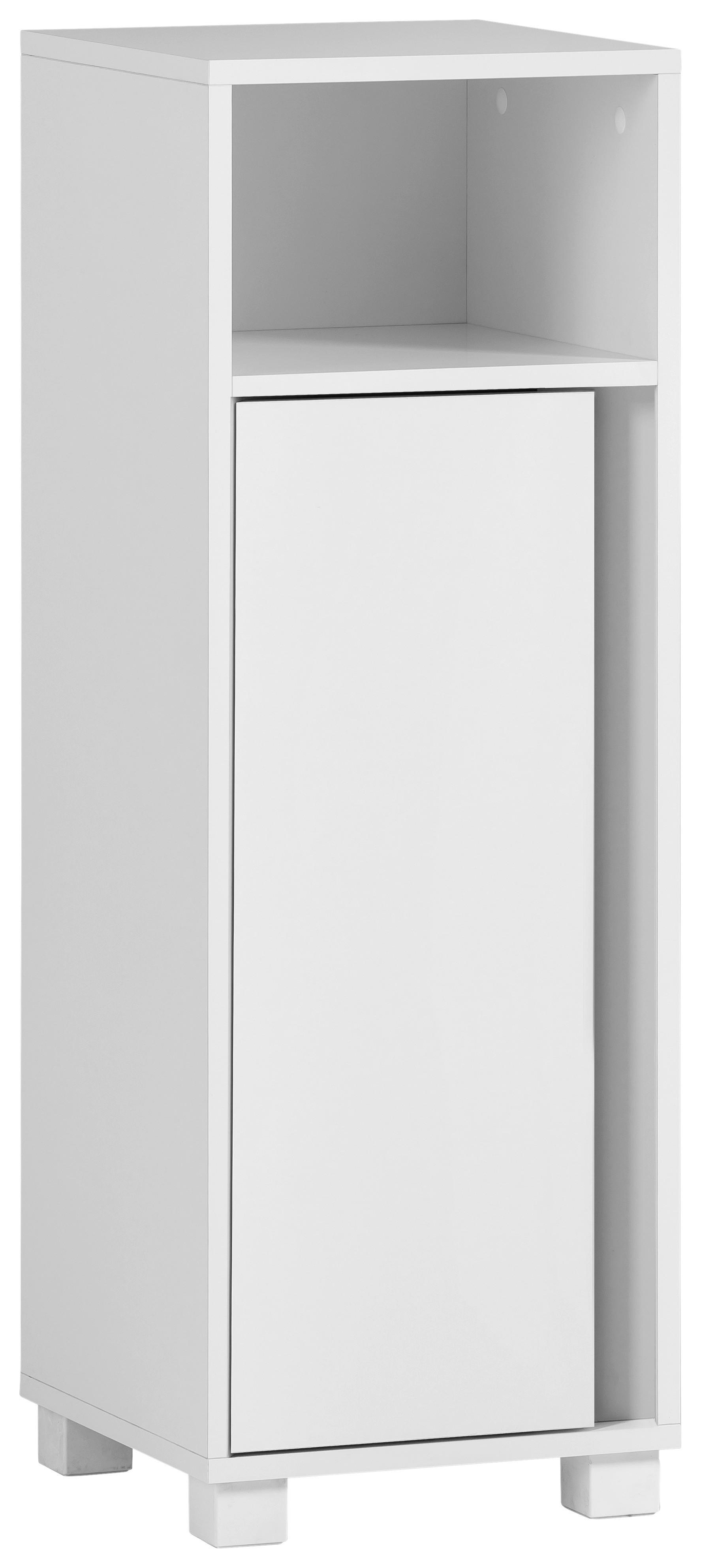 Unterschrank Dex Weiß - Weiß, MODERN, Holzwerkstoff/Kunststoff (32,6/95,6/33,0cm) - MID.YOU