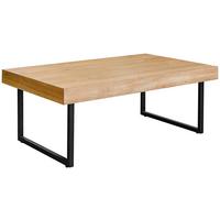 STOLIK KAWOWY WISZNU - kolor dębowy/czarny, Design, materiał drewnopochodny/metal (110/65/42,5cm) - MID.YOU