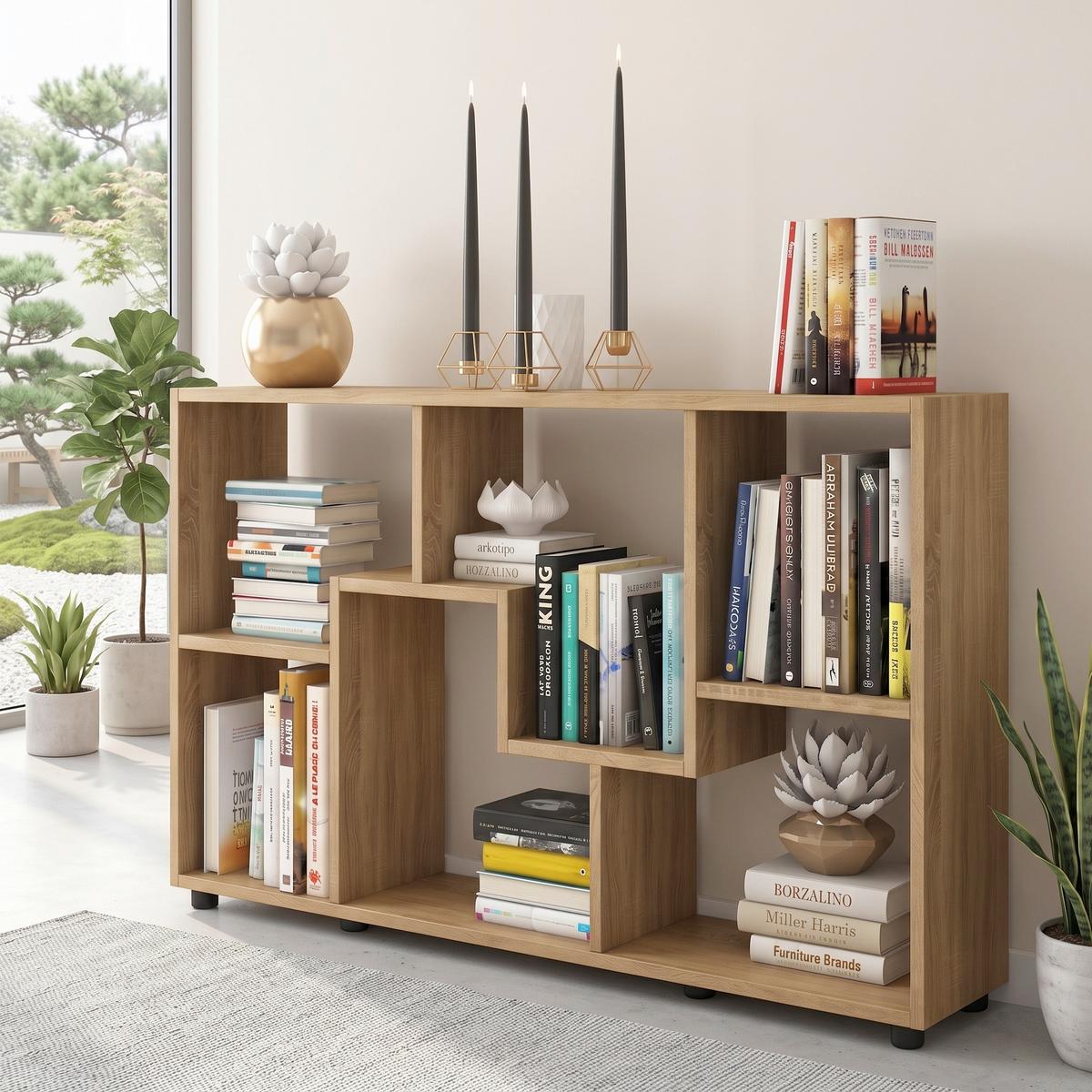 Regal Pintal Honigeiche - Eichefarben/Honig, Basics, Holzwerkstoff (117/62/20cm) - MID.YOU