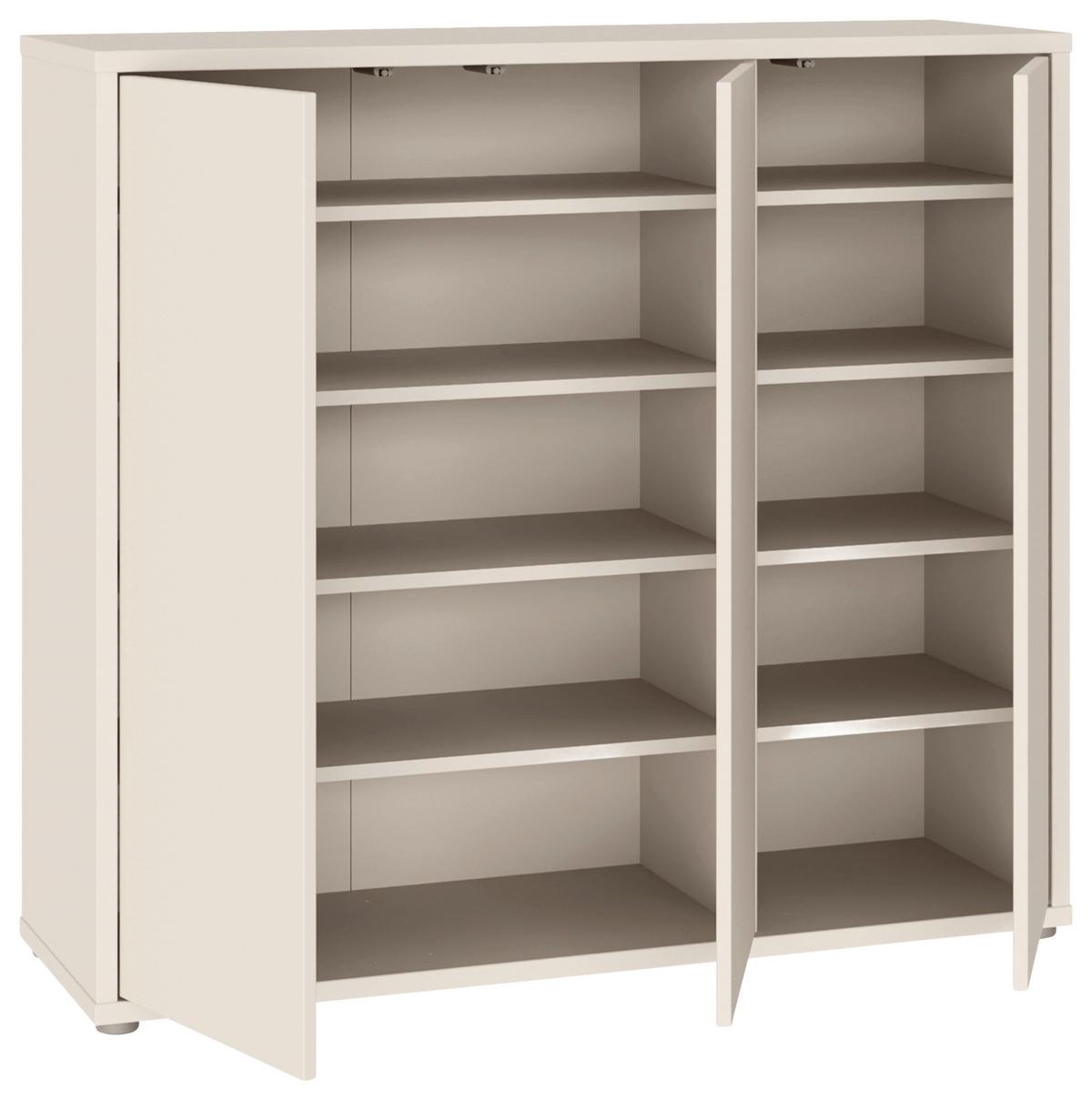 Dulap pentru pantofi ALICE SPRINGS - nisipiu, Modern, material pe bază de lemn (109,2/99,1/34,9cm) - Modern Living