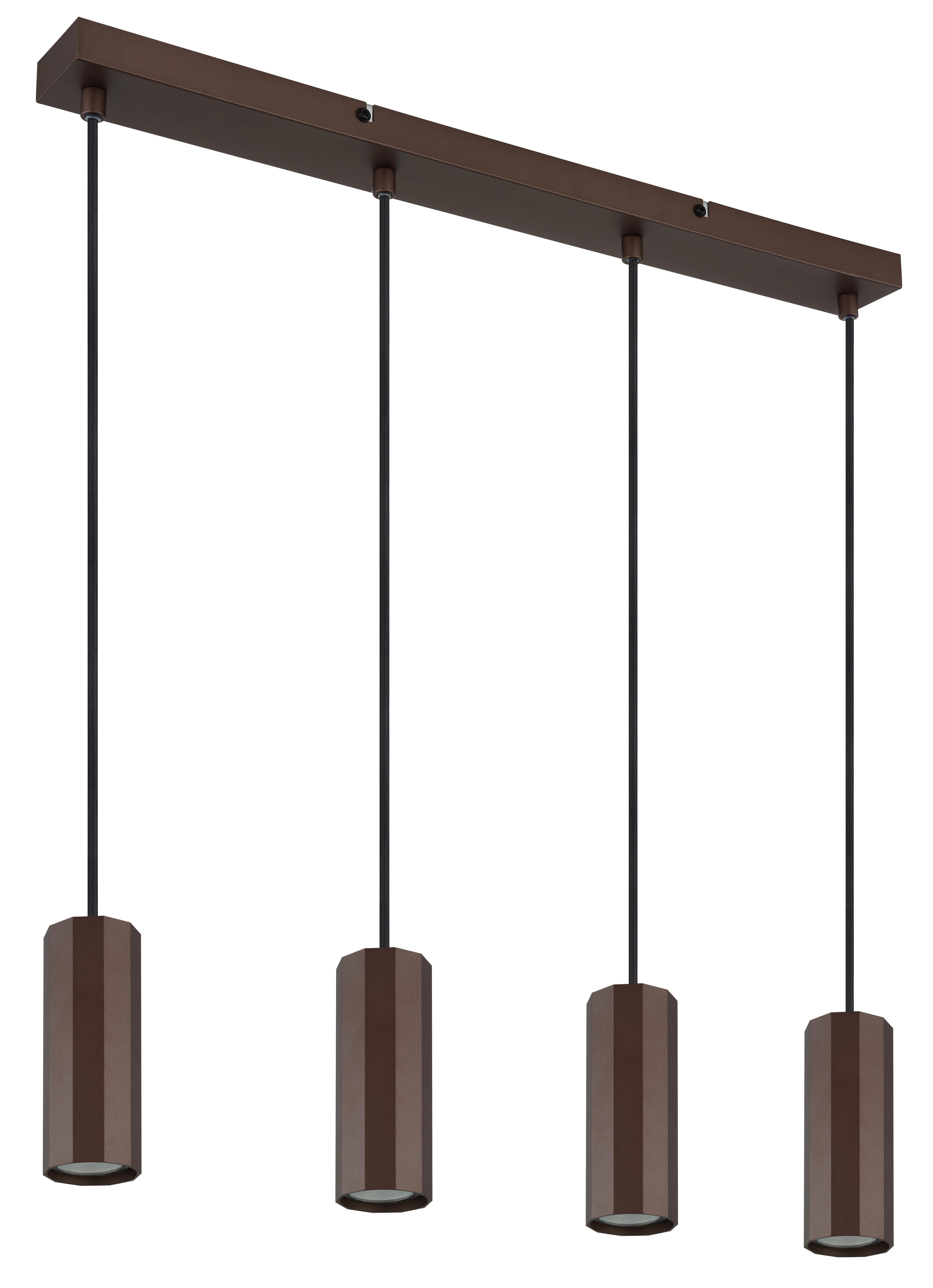 Függőlámpa 57919-4h - bronzszínű, Design, fém (61/6/120cm) - Globo
