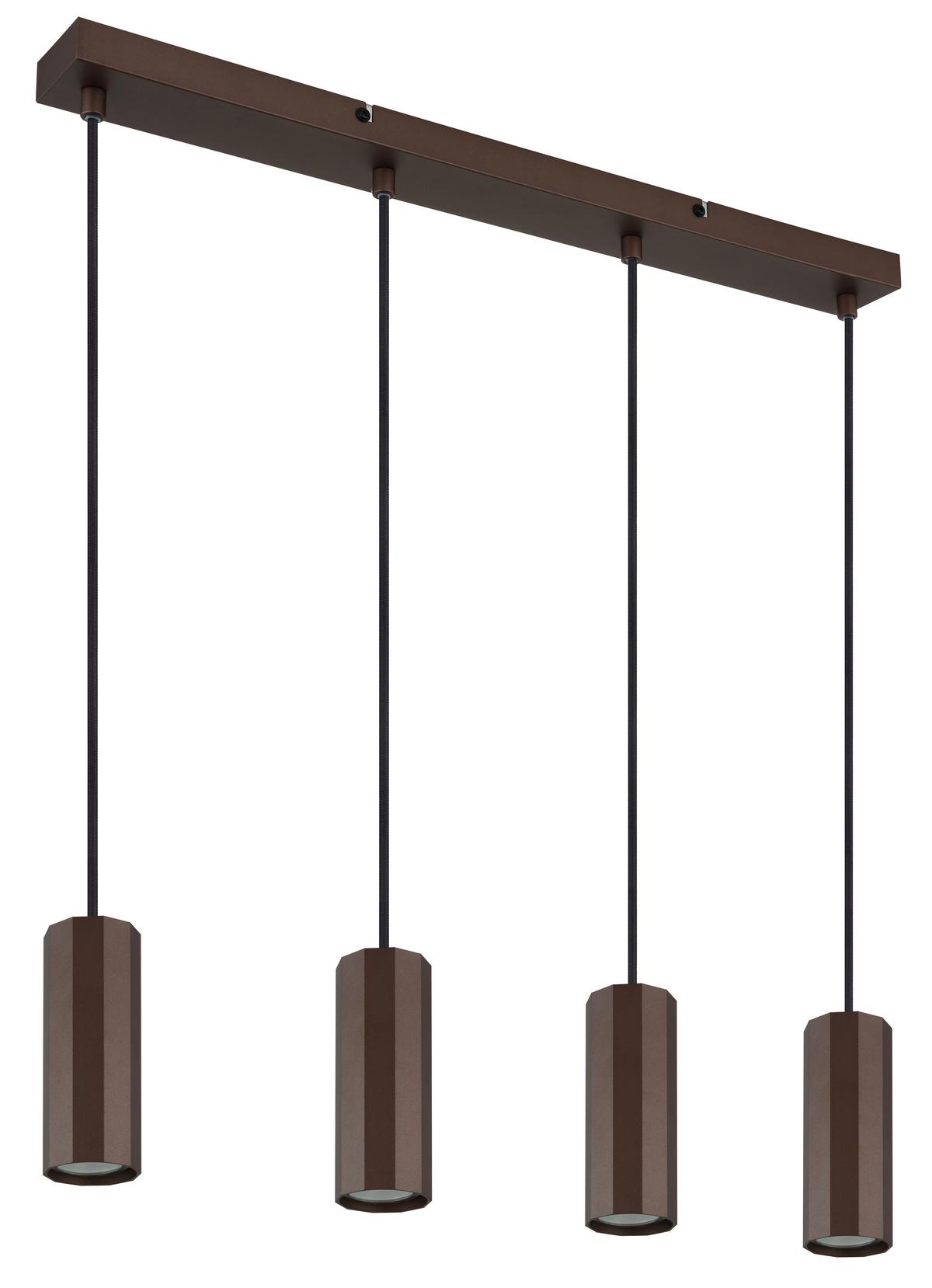 Függőlámpa 57919-4h - bronzszínű, Design, fém (61/6/120cm) - Globo