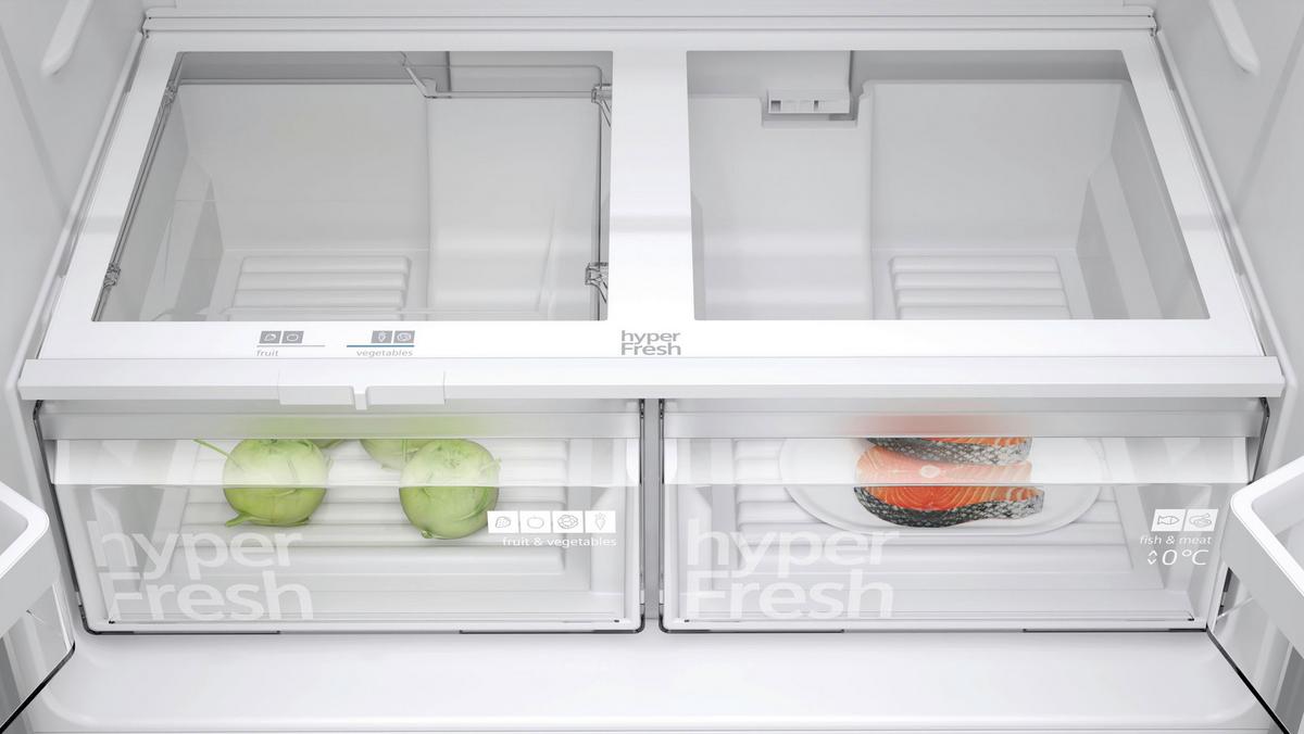 French-Door KF96NVPEA Edelstahlfarben - Edelstahlfarben, MODERN, Metall (90,5/183/73,1cm) - Siemens